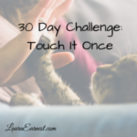 30 Day Challenge: Touch It Once Wrapup
