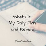 What’s in My Daily Plan and Review