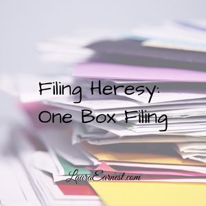 Filing Heresy: One Box Filing