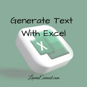 Generate Text With Excel