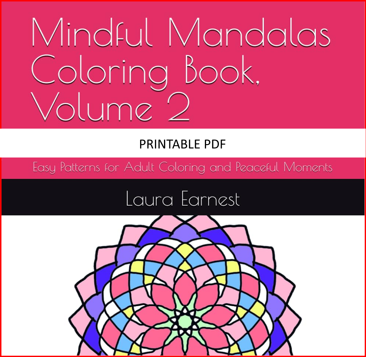 Mindful Mandalas Coloring Book, Volume 2 (PDF)