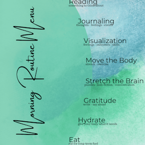 Morning Routine Menu