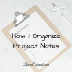 Organize Project Notes