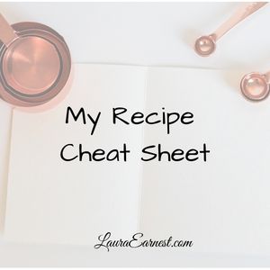 Recipe Cheat Sheet