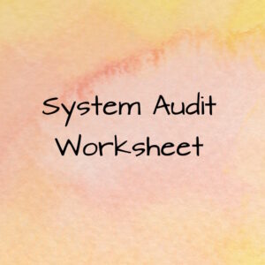 System Audit Worksheet